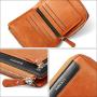 KBW145 Hot Sale Men Wallet Fashion PU Leather Zip Men Leather Wallet Money Clip RFID Multi-card Space Function ID Card Holder