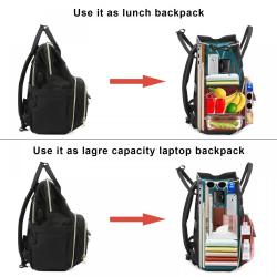 LOVEVOOK 2022 Oxford Insulated Cooler Travel Backpack with USB Mens Waterproof School Laptop Back pack Women Lunch Backpacks