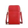 New Lady Fashion Three-Layer Zipper PU Mobile Phone Wallet Small satchel with Large Capacity Single Shoulder Multi-Functional