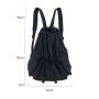 2023 New Design korean bag  China Female Nylon Backpack Wholesale Nylon Laptop Backpack Solid Color Fashion Backpack