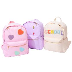 High Quality Durable Pink Waterproof School Bags For Girls Custom Children Nylon Backpack Teenagers School Bags