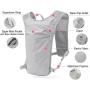 ZWY139 New 2024 Fashion Wholesale 5L Running Hydration Vest Backpack Breathable Jogging Sports Backpack with 1.5L Water Bladder