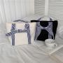 Female bow canvas bag