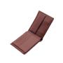 High quality men genuine leather trifold wallet rfid blocking custom wallet