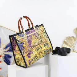 hot selling large size women's handbags quality PU printing ladies bags fashion ladysky private label tote bags for girls  34 cm