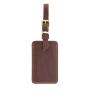 Wholesale custom handcrafted full grain leather luggage tag with adjustable strap