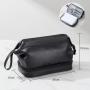 ZX095 PU Double-layer Cosmetic Bags Travel Cosmetic Bag Organizer Zipper Pouch Cosmetic Makeup Travel Makeup Bag Organizer