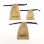 Customized Small Size Thin Cotton Muslin Drawstring Dust Gift Packaging Bag Organic Jewelry Cosmetic Storage Muslin Pouch