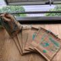 Natural Jute Burlap Drawstring Bag Burlap Grain Coffee Beans Corn Packaging Bag