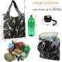 Wholesale Fashion Custom Printed Reusable Eco Tote Grocery Bags Heavy Duty Large Capacity Shopping Bags