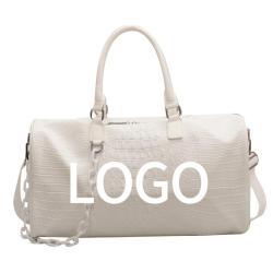 Personalized Designer Single Shoulder Gym Bag With Wet Pocket Shoes Women Pu Leather Luggage Travel Bags