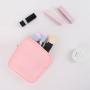 Keymay Stock Wholesale Waterproof Nylon Makeup Bag Portable Zipper Toiletries Organizer Bag Large Cosmetic Bag