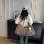 Custom New Bucket Bag PU Embroidery Print Niche Design Women's Bag Tote Bag Hand Bill ShoulderBag PVC