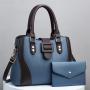 2024 Wholesale Big Capacity Transparent Handbags Bags Set High Quality PU Leather Ladies Fashion Women's Tote Bags