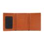 Genuine Leather Mens Trifold Wallet Personalized Slim Front Pocket RFID Card Wallet