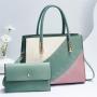 Two Pieces Of The Mother's Handbags For Ladies Girls Pure Color handbags Fashion Luxury PU Leather Purses Ry720094