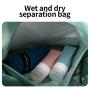 custom logo fashion waterproof wet pocket overnight shoulder weekend yoga handbag sport travel duffle gym bag for women