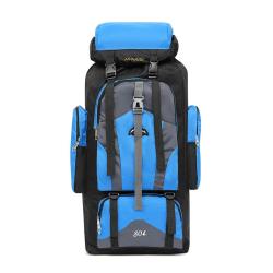 80L Outdoor Multifunctional Mountaineering Bag Men's Backpack Backpack Large Capacity Tourism Bag Waterproof Luggage Camping