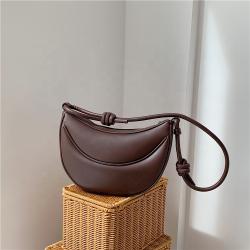New Design Hobo Half Moon Messenger Bags Women PU Leather Fashion Dumpling Shoulder Bag Meniscus Small Luxury Crossbody Bag