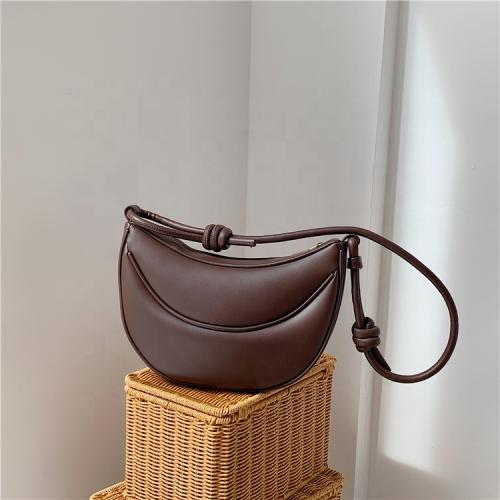 New Design Hobo Half Moon Messenger Bags Women PU Leather Fashion Dumpling Shoulder Bag Meniscus Small Luxury Crossbody Bag