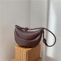 New Design Hobo Half Moon Messenger Bags Women PU Leather Fashion Dumpling Shoulder Bag Meniscus Small Luxury Crossbody Bag