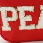 Promotion Ziplock Professional Portable Beauty Designer Medium Beach Polyester Pouch Bag Chenille Patches Custom Bag