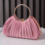 2024 New Arrival ladies party wrinkle clutch bag purses polyester fabric women's dress clutch bag dinner evening clutch bags