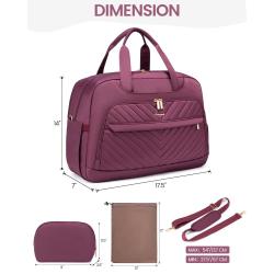 Carry on 2pc/set waterproof trendy overnight crossbody handbag lightweight Weekender outdoor travel luggage garment duffel bags