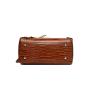 2024 Custom Crocodile Boston Bags Handbags For Fashion Women With Rivets Scarf Design