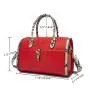 2024 Custom Snake Vegan Leather Boston Bag Handbag For Women Ladies Vintage Purse