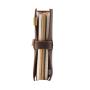 Vintage leather journal notebook custom business crazy horse leather padfolio leather writing notebook cover with money clip