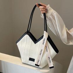 2024 New Vertical Women's Bag French Casual Tote Bags Korean Style Fashion Shoulder Bag for Women Handbags