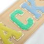 Stock 14 Different Colors DIY Snack Letters Organizer Transparent Travel Zipper Pouch Portable Weatherproof Clear Makeup Case