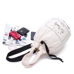 Gelory China Manufacturer Wholesale Cheap Custom Printed White Bag Cotton Canvas Drawstring Backpack
