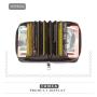 ZHF042 Cross-border Black Organ Bank ID Card Bag Multi-card Small Card Bag RFID Metal Zipper Zero Wallet
