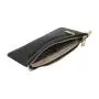 Travel Zipper Pouch Customized Vegan Leather Coin Purse Phone Pouch Purse For Men Women