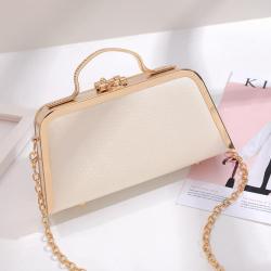 High end small square women's shoulder bags hand bag female chain evening bags with flower