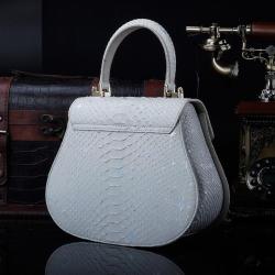 Custom Luxury Genuine Snake Skin Leather Crossbody Bags For Women Small Vintage Women'S Tote Handbags With Logo Manufacturer