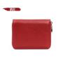 2022 New Arrival Multifunctional Woman Men Genuine Leather Rfid Blocking Zip Credit Card Holder Wallet