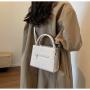HR662 New Fashion Women's Handbag Fashion One Shoulder Underarm Women's Tote Bag PU Casual Solid Color Square Crossbody Bag