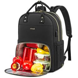 LOVEVOOK Fashion quilted high capacity backpack cooler bag for breast milk, kids, mums camping travel backpack lunch bags