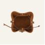 2024 Custom Luxury Genuine Leather Shoulder Bucket Bag For Women Drawstring Purse
