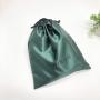 High End Custom Logo Printed Satin Drawstring Dust Bag For Handbag High-Heeled Shoes Packing Luxury Gift Satin Pouch
