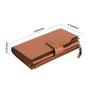 Trendy premium eco cowhide genuine leather rfid women purse wallet natural leather women wallet purse