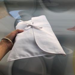 Custom Logo Printed Cotton Envelope Pouch  Clothing Packaging Super Soft Brushed Cotton Twill Envelop Dust Bag