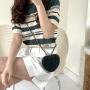 New PU frosted alien cross chain bag female niche design mini mouth red envelope cute macaron heart bag