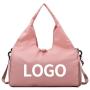 Custom Logo Fitness Nylon Yoga Gym Fitness Bags Waterproof Training Travel Yoga Mat Bag with Shoes Compartment