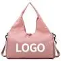 Custom Logo Fitness Nylon Yoga Gym Fitness Bags Waterproof Training Travel Yoga Mat Bag with Shoes Compartment