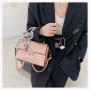 Fashion Lady Designer Bags Scarf &metal Lock Zipper Flap Pattern Cross Body Purse Women Modern Classic Style Sling Messenger