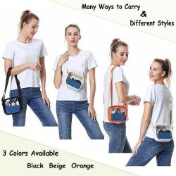 ZR939 Hot Sale Clear Chest Bag Transparent PVC Shoulder Crossbody Waterproof Security Check Shopping Beach Bag Outdoor Travel